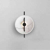 Applique murale en marbre concave à LED Tripot
