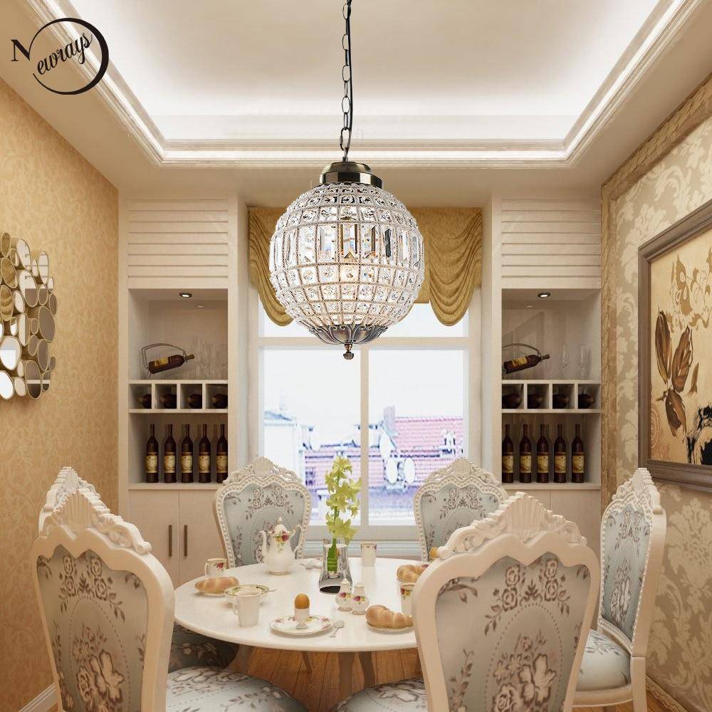 Suspension Luxury LED en verre cristal.