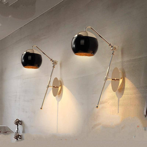 Applique Murale Dorée LED Design Ajustable