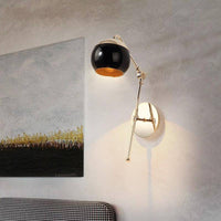 Applique Murale Dorée LED Design Ajustable