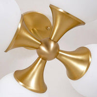 Plafonnier LED Gold Glass Boules