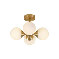 Plafonnier LED Gold Glass Boules