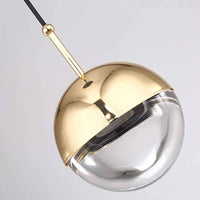 Suspension Globe en Verre et Métal