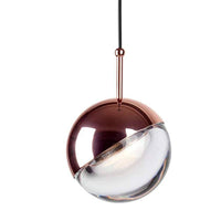 Suspension Globe en Verre et Métal