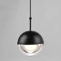 Suspension Globe en Verre et Métal