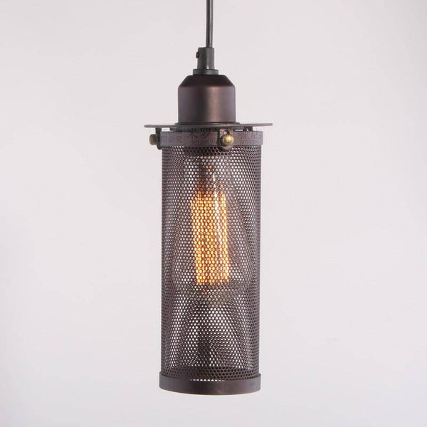 Suspension cylindrique en métal Bulb Cage