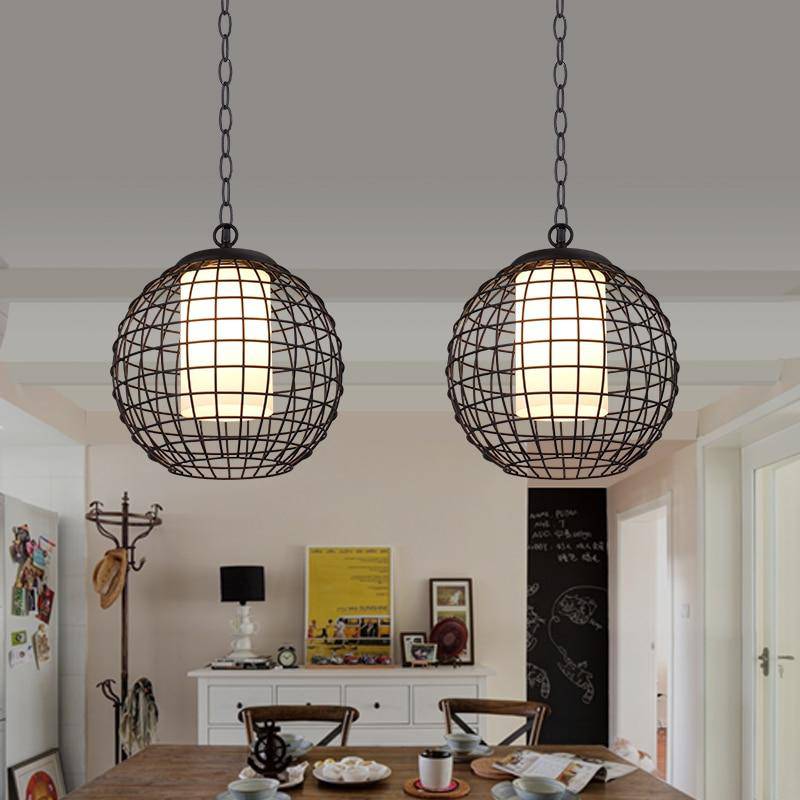 Suspension Boule Cage "Ball".