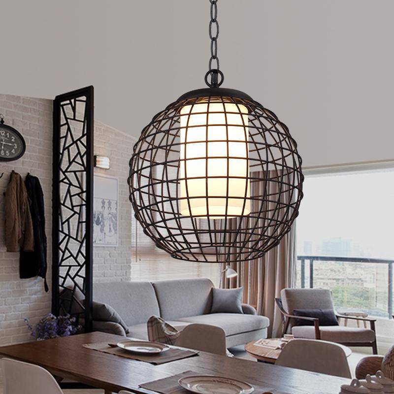 Suspension Boule Cage "Ball".