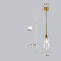 Suspension Cognac en verre fumé de formes variées