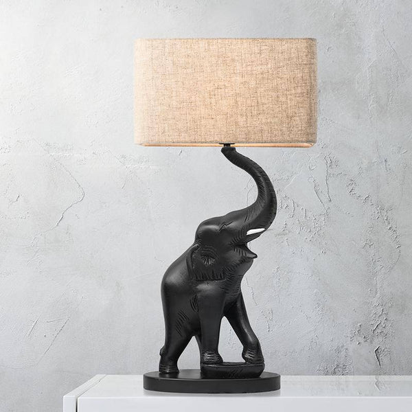 Lampe de chevet éléphant en résine magnifique