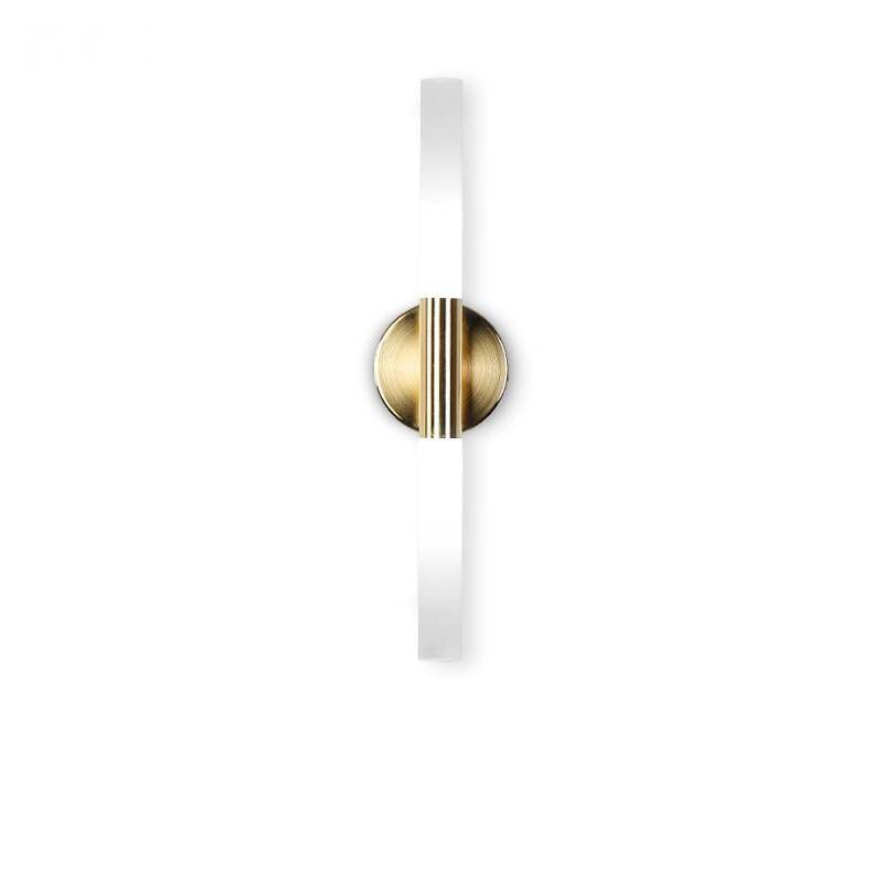 Applique murale dorée cylindrique LED Vanity