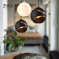 Suspension design boule découpée - Création Élégante