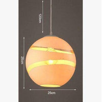 Suspension design boule découpée - Création Élégante
