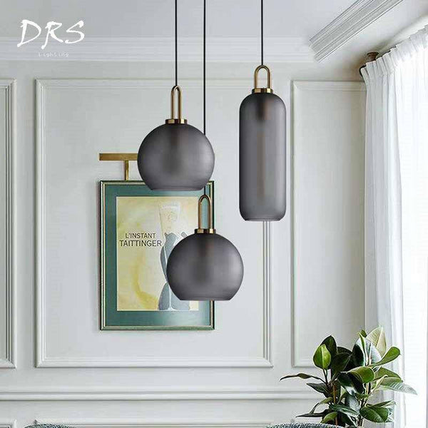 Lustre Boule en Verre Design Room