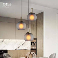 Lustre Boule en Verre Design Room