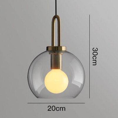 Lustre Boule en Verre Design Room