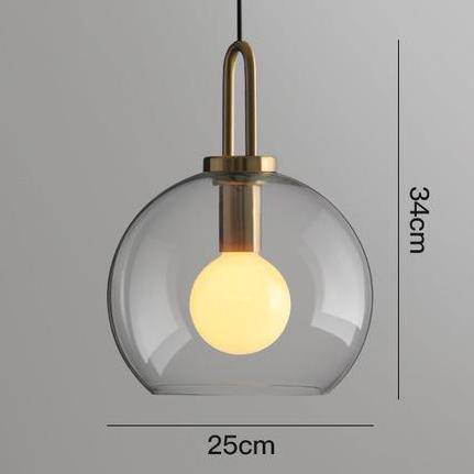 Lustre Boule en Verre Design Room