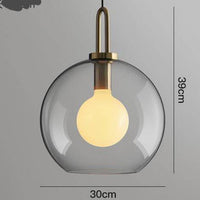 Lustre Boule en Verre Design Room