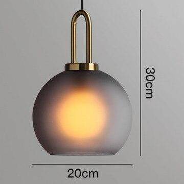 Lustre Boule en Verre Design Room