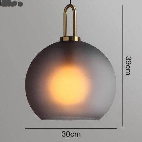 Lustre Boule en Verre Design Room