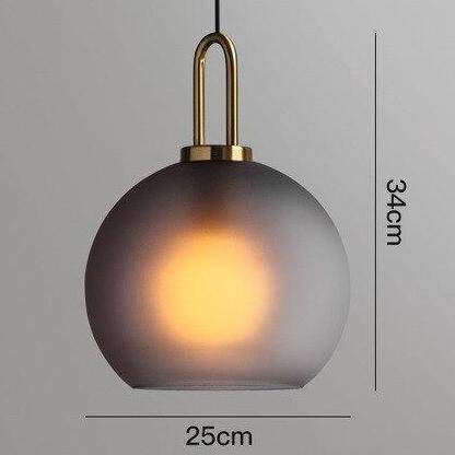 Lustre Boule en Verre Design Room