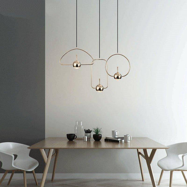 Suspension design LED Industrial Chrome