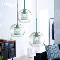 Suspension LED Cage: Boule en Verre