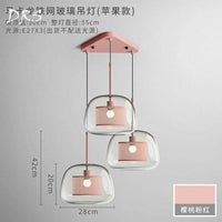 Suspension LED Cage: Boule en Verre