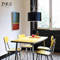 Suspension Rayon Chromé cylindrique et bâtons chromés