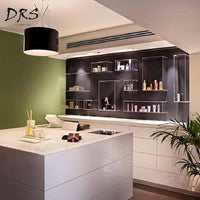 Suspension Rayon Chromé cylindrique et bâtons chromés