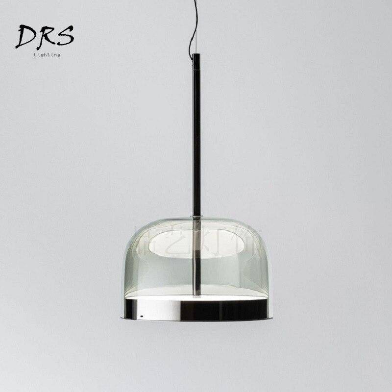 Suspension LED Design en Verre Chromé Unique