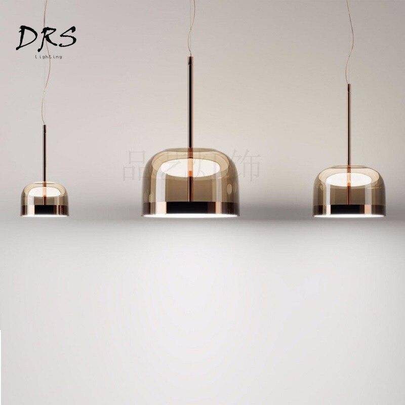 Suspension LED Design en Verre Chromé Unique