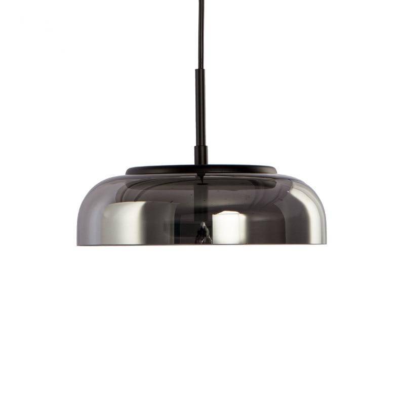 Suspension LED en verre Steel Glow