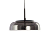 Suspension LED en verre Steel Glow