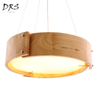 Lustre en bois arc de cercles élégant