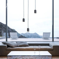 Suspension LED Loft en fausse pierre naturelle