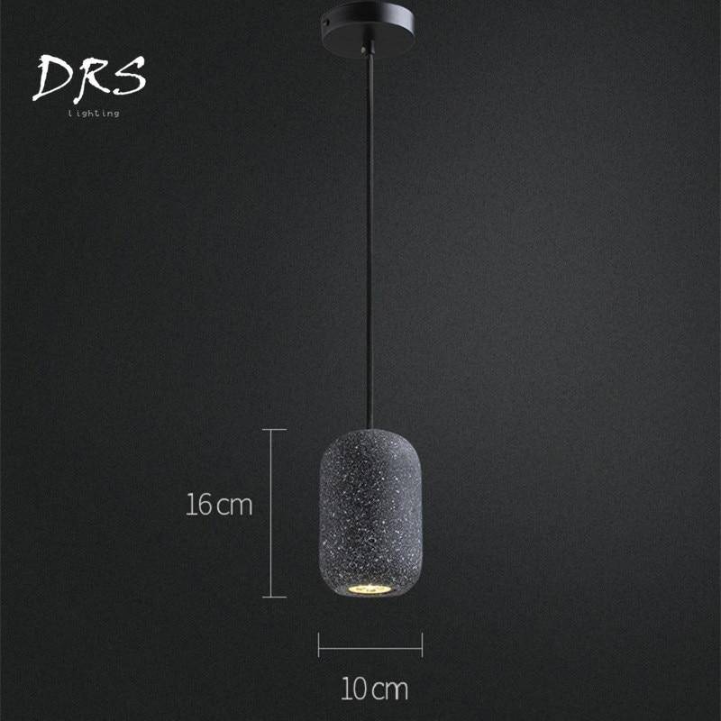 Suspension LED Loft en fausse pierre naturelle