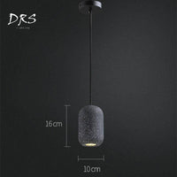 Suspension LED Loft en fausse pierre naturelle