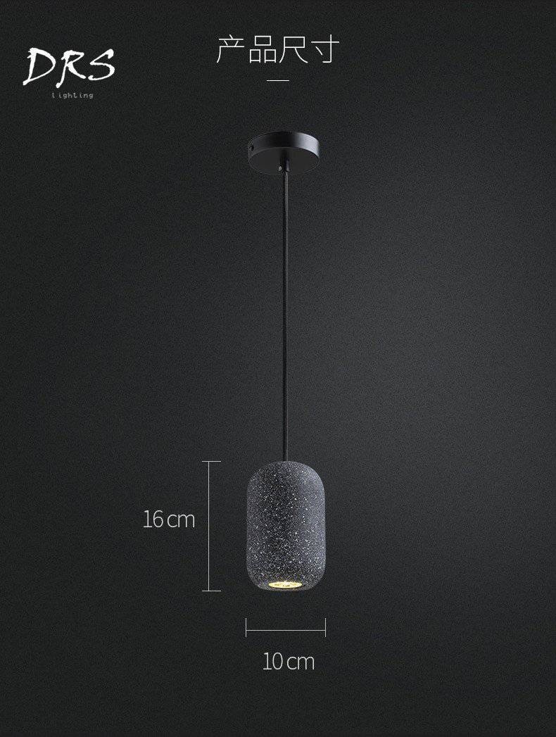 Suspension LED Loft en fausse pierre naturelle