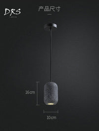 Suspension LED Loft en fausse pierre naturelle