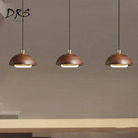 Suspension design en bois LED Boule