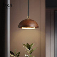 Suspension design en bois LED Boule