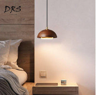 Suspension design en bois LED Boule