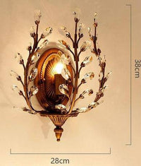 Applique murale en cristal floral