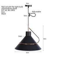 Suspension conique LED Pastoral_Style