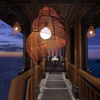 Suspension spirale en bois Asian Zen