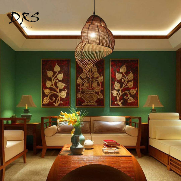 Suspension spirale en bois Asian Zen