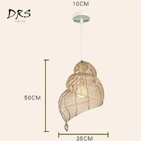 Suspension spirale en bois Asian Zen