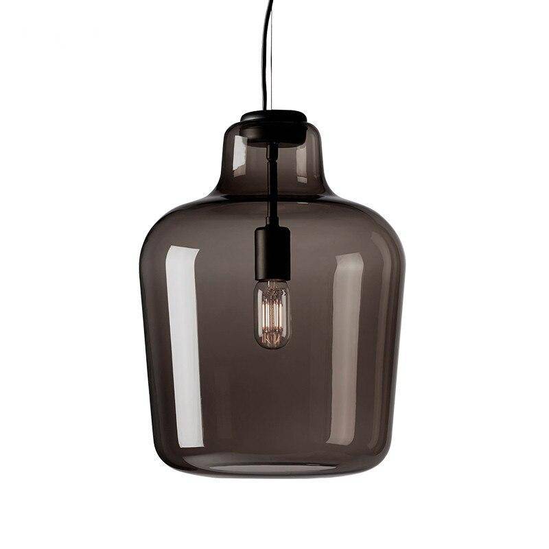 Suspension LED fumée élégante