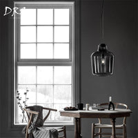Suspension LED fumée élégante